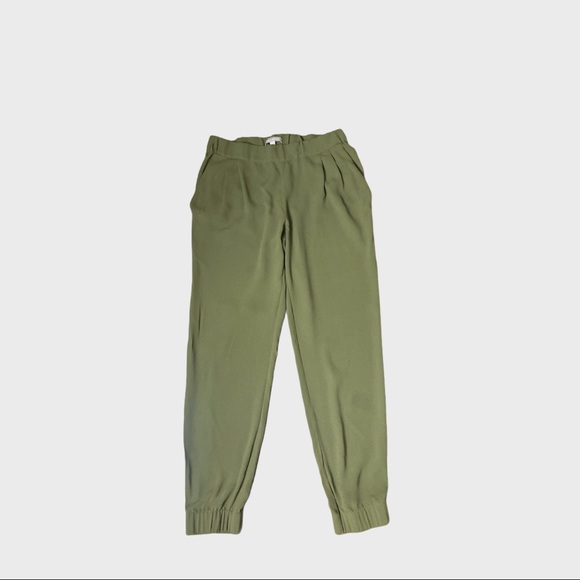 Banana Republic Olive Green Drape Pants - Picture 2 of 4